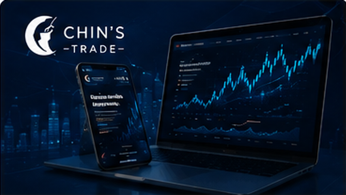Illustrative cover for the Chin’s Trade personal brand, website and content case study